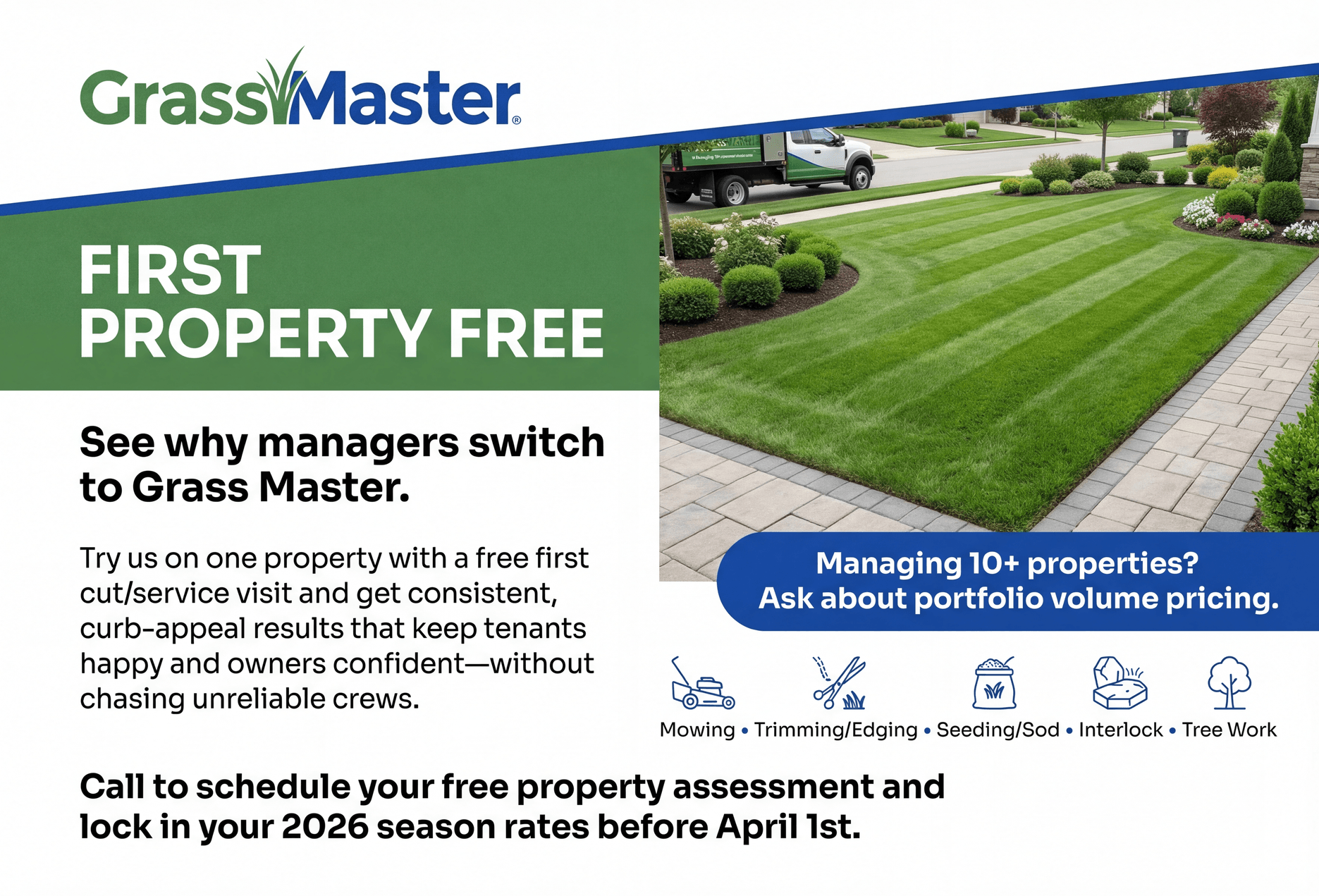 Actual postcard front used for a local business direct mail campaign